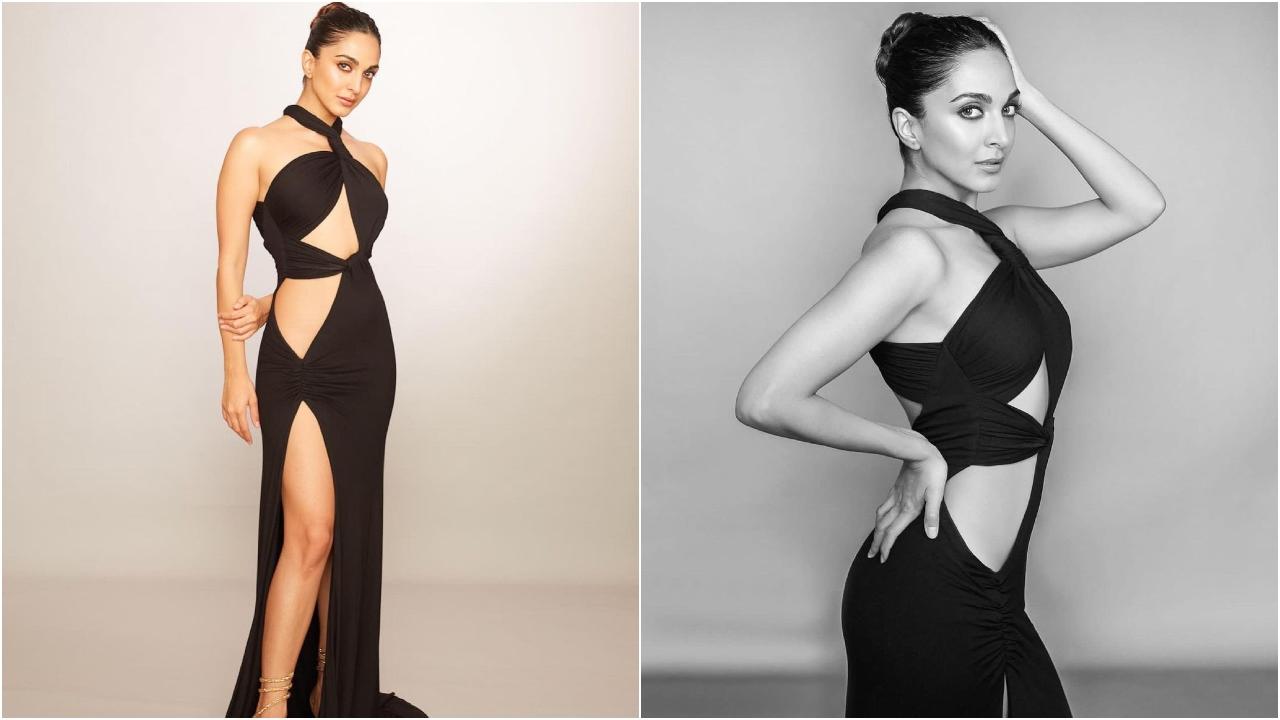 Kiara Advani was dressed in a black cutout outfit from The Attico. She shared pictures on Instagram. Isn't this one of her best looks?